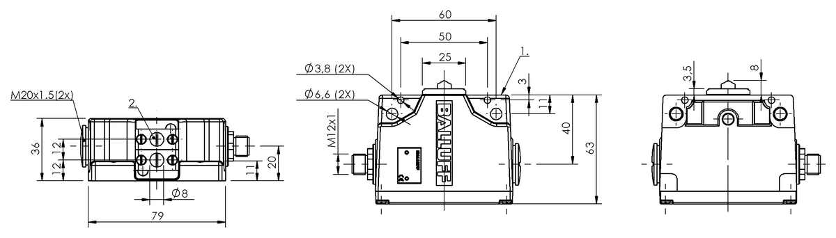 Interruttori di posizione multipli meccanici