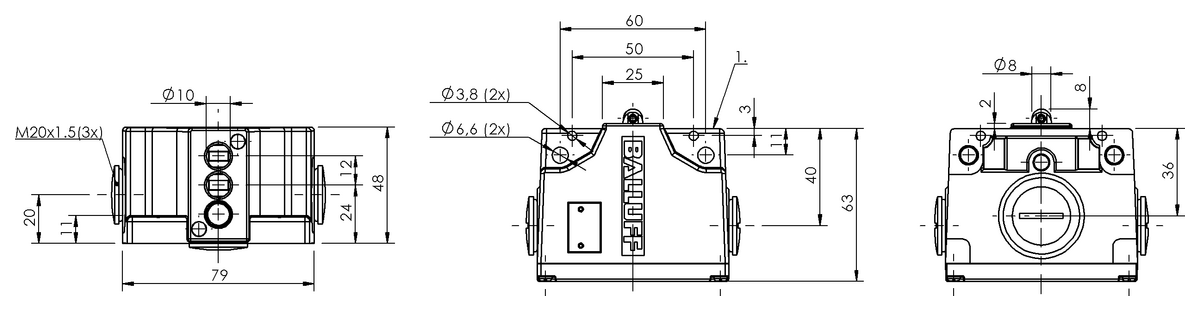 Mechanische Reihenpositionsschalter