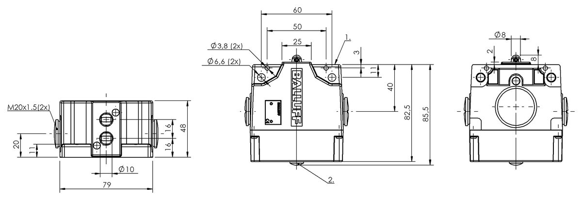 Interruttori di posizione multipli meccanici