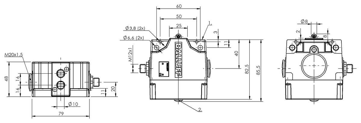 기계식 다중 포지션 리미트 스위치