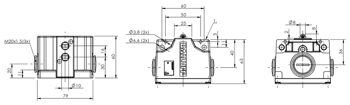 Mechanical multiple position limit switches