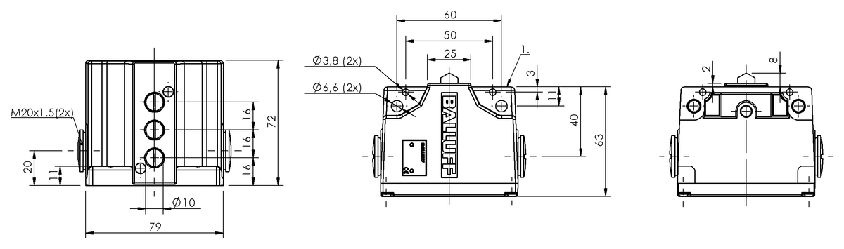 Mechanical multiple position limit switches