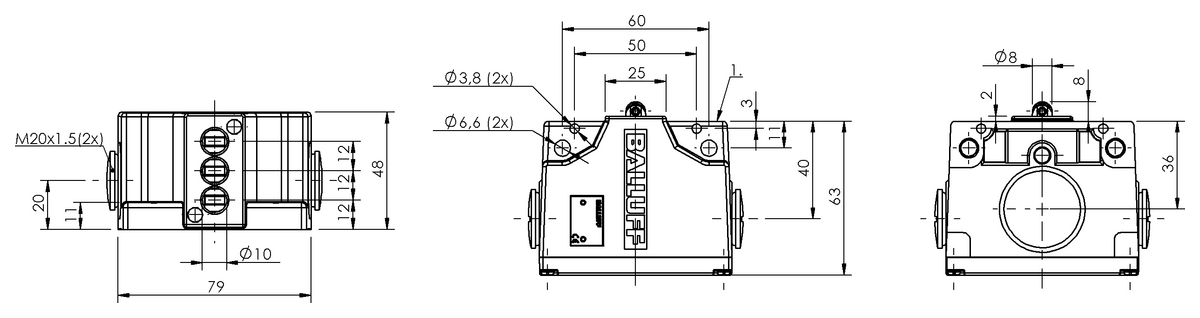 Mechanical multiple position limit switches