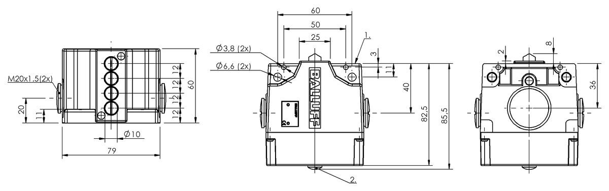 Mechanical multiple position limit switches