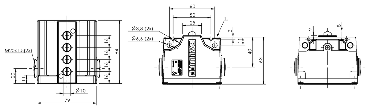Mechanical multiple position limit switches