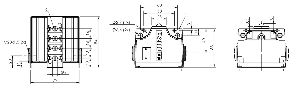 Mekanik çok konumlu limit sviçler