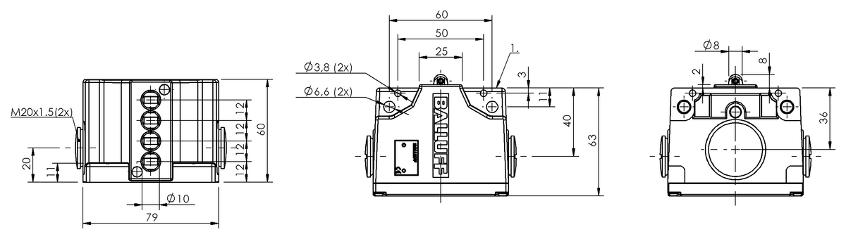 Mechanical multiple position limit switches