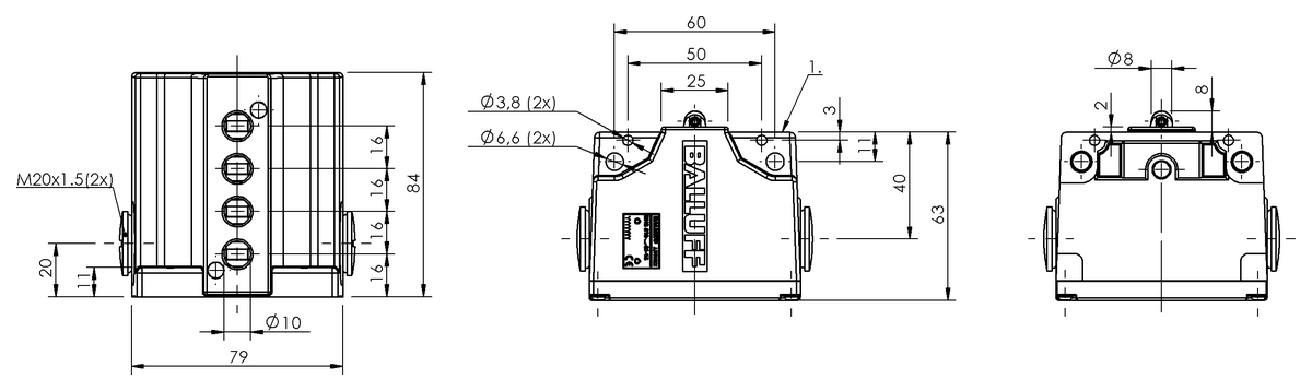 Mechanische Reihenpositionsschalter