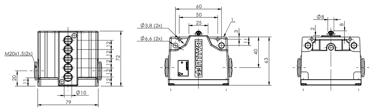 Mechanical multiple position limit switches
