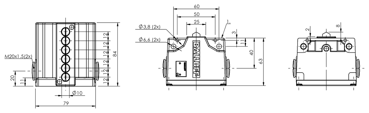 Mechanical multiple position limit switches