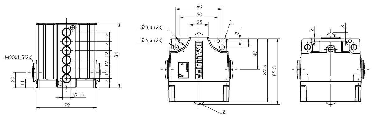 Interruttori di posizione multipli meccanici