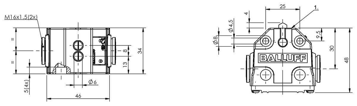 Mechanical multiple position limit switches