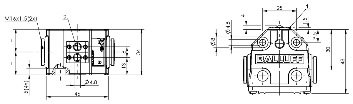 Mechanical multiple position limit switches