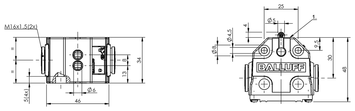 BNS01R5 (BNS 819-B02-R08-40-11) Mechanical multiple position