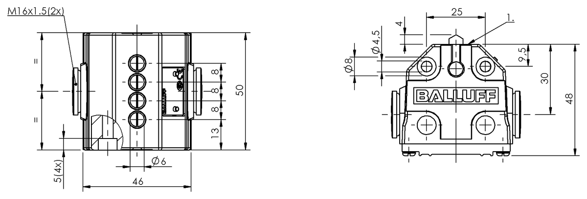 Mechanical multiple position limit switches