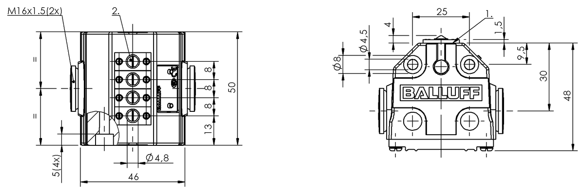 Mechanical multiple position limit switches