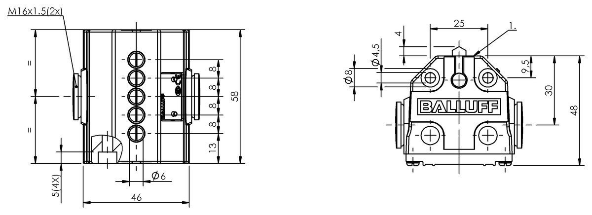 Interruttori di posizione multipli meccanici