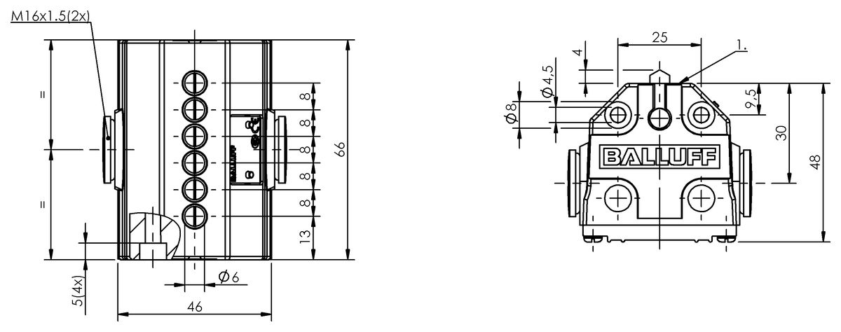 Mechanical multiple position limit switches