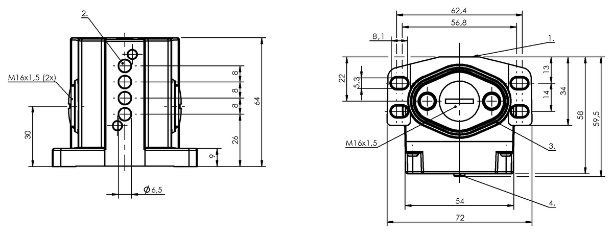 誘導型マルチポジションスイッチ