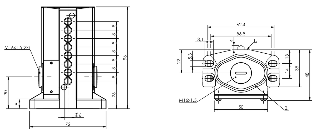 Mechanische Reihenpositionsschalter
