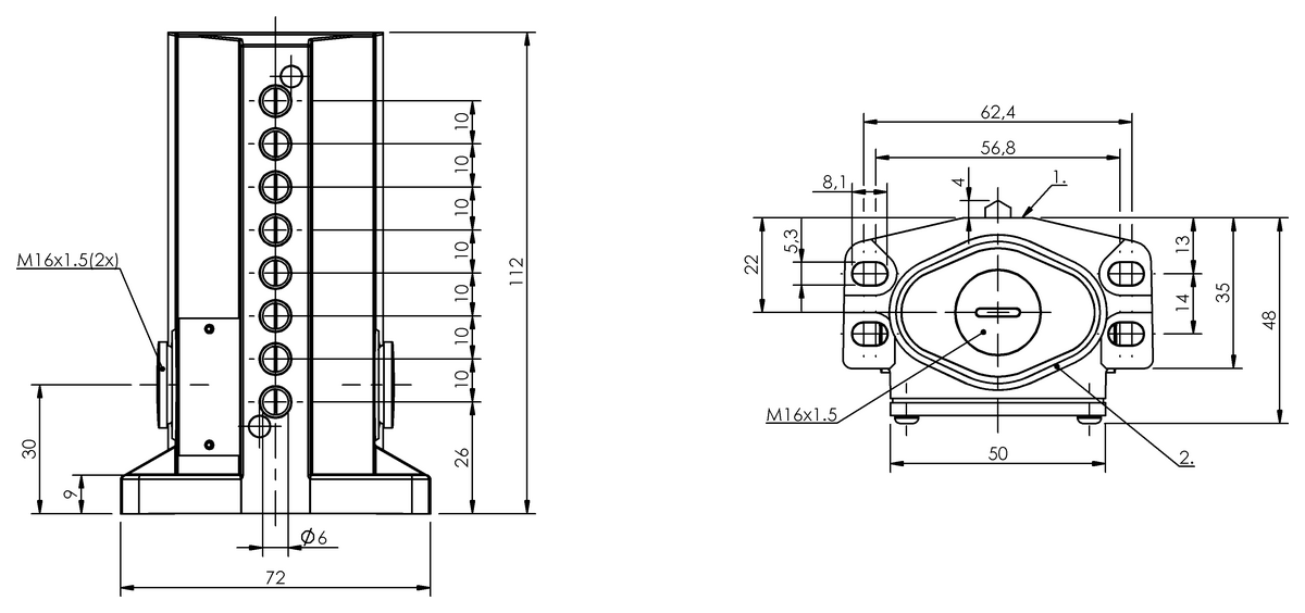 Mechanical multiple position limit switches