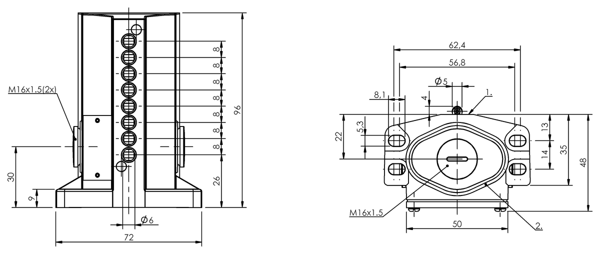 Mechanical multiple position limit switches