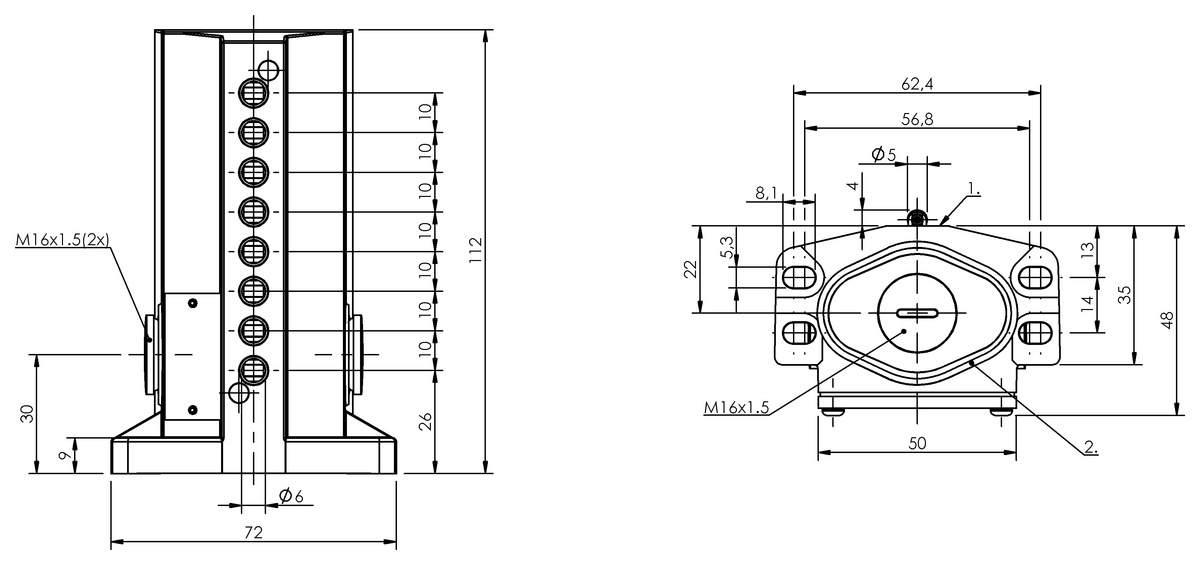 Mechanical multiple position limit switches
