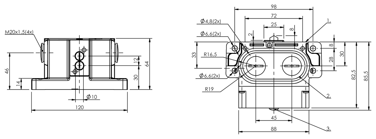 Mechanical multiple position limit switches