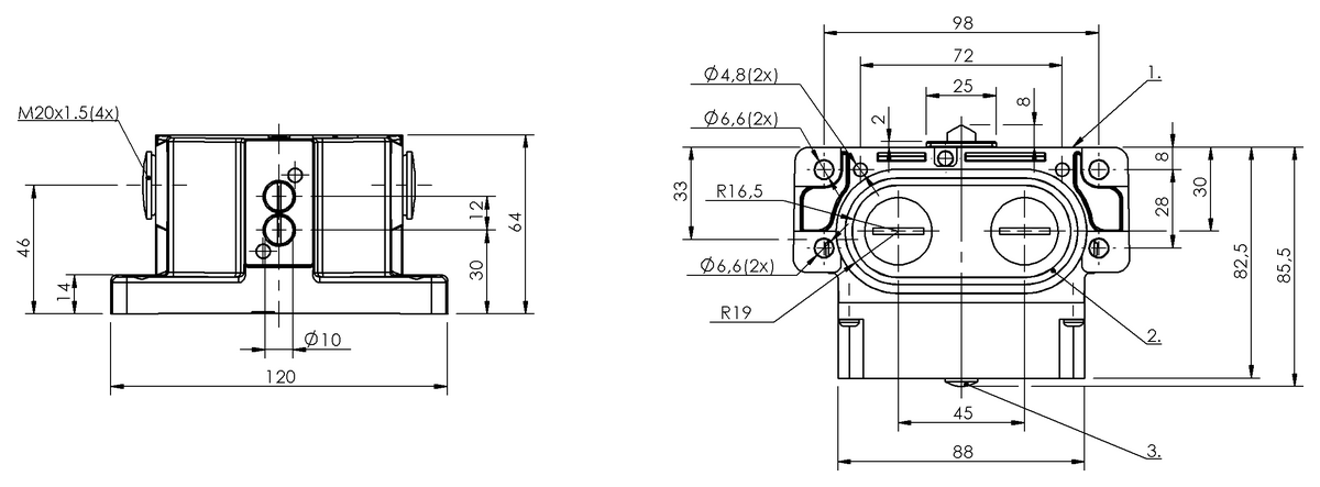 Mechanical multiple position limit switches