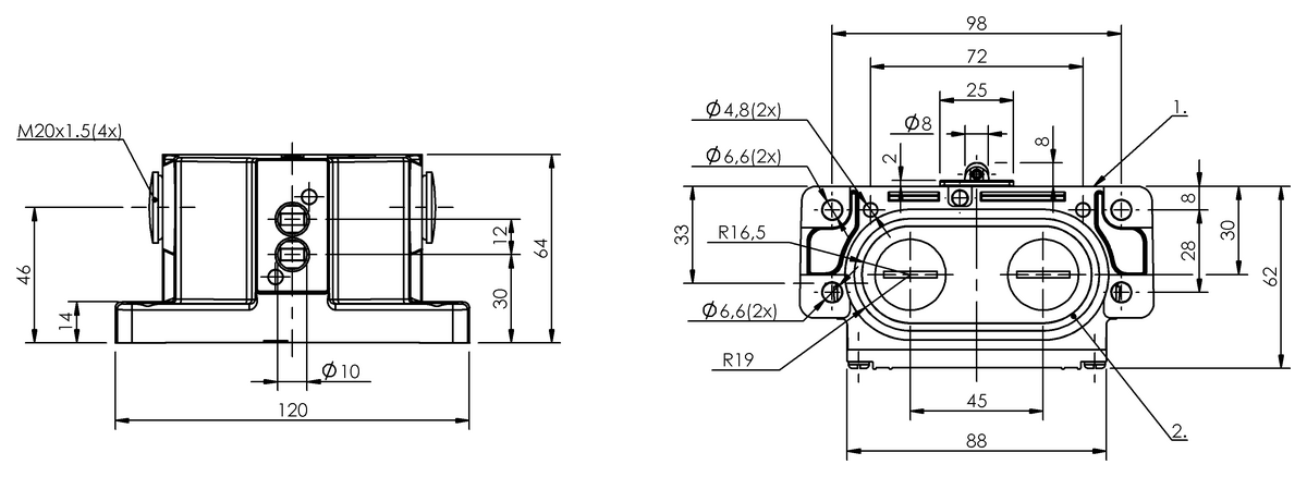 Mekanik çok konumlu limit sviçler