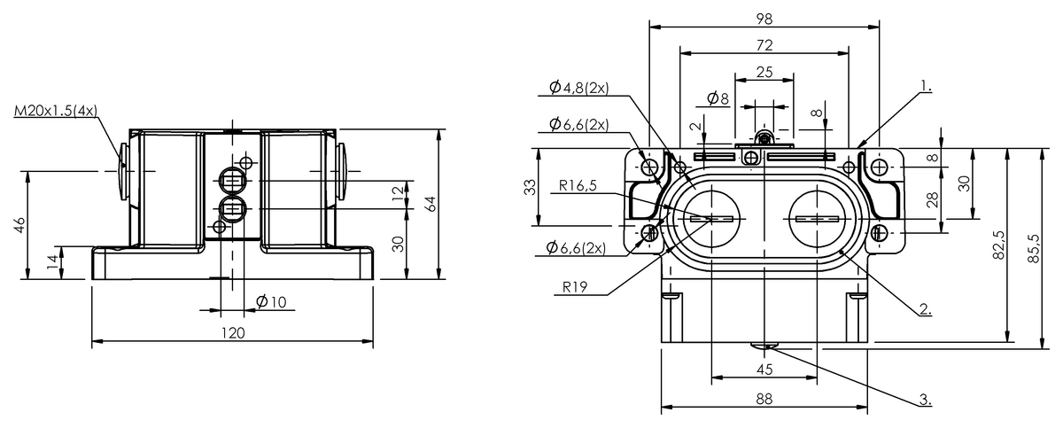 Mechanical multiple position limit switches