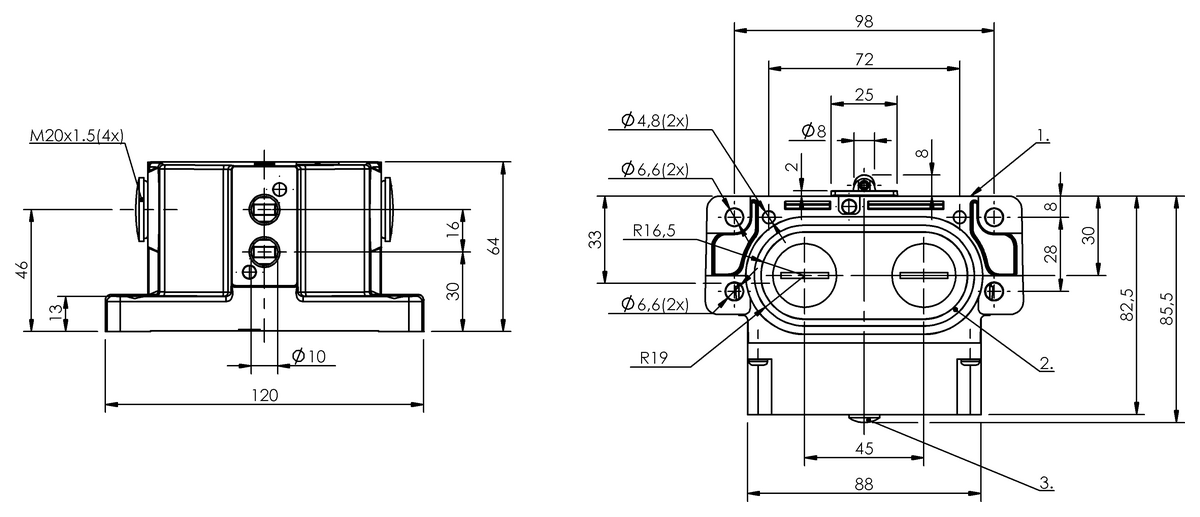 Mechanical multiple position limit switches