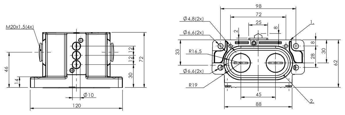 Mechanical multiple position limit switches