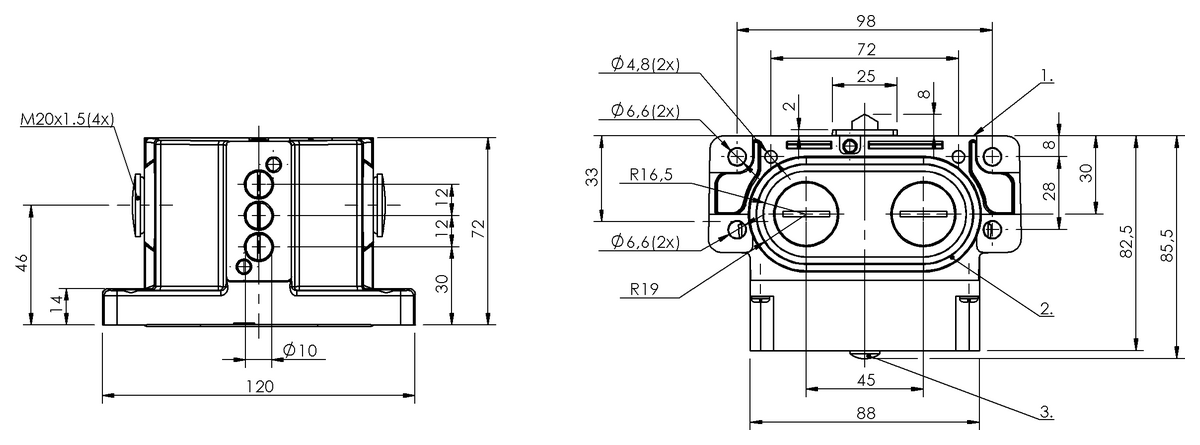 Mechanische Reihenpositionsschalter