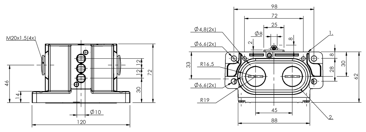 Mechanical multiple position limit switches