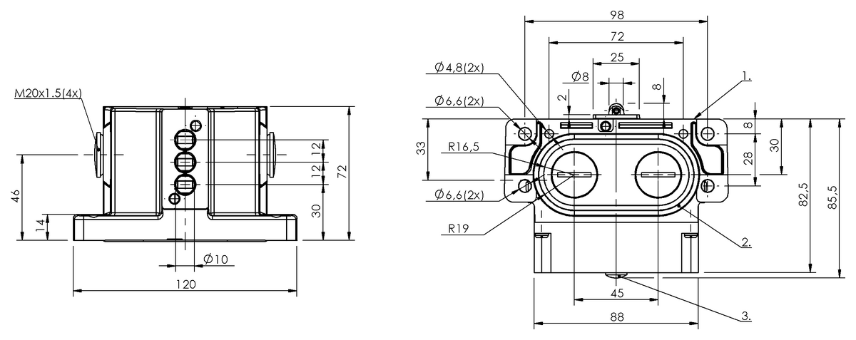 Mechanical multiple position limit switches