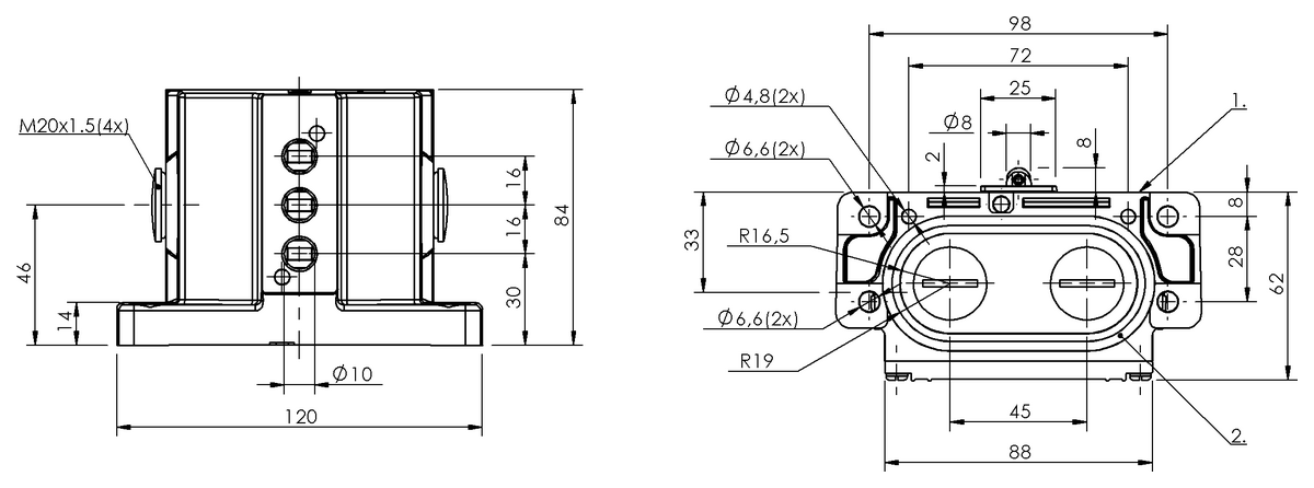 機械式マルチポジションスイッチ