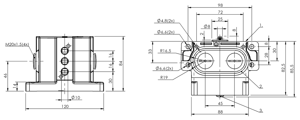 Mechanical multiple position limit switches