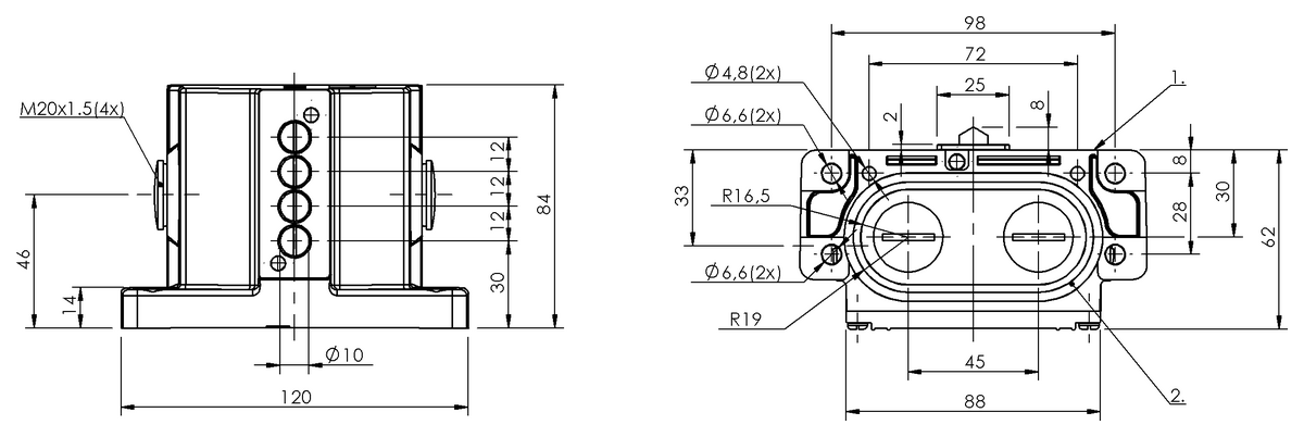 Finales de carrera mecánicos múltiples