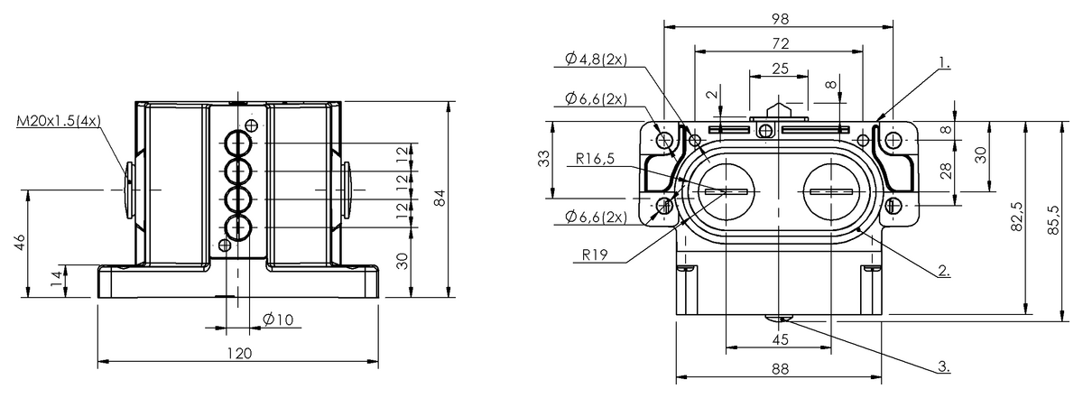 Mechanical multiple position limit switches