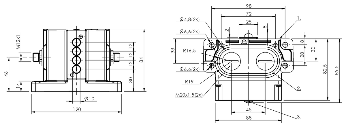 Interruttori di posizione multipli meccanici