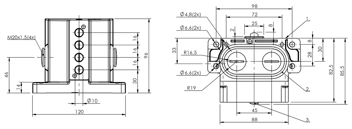 Mechanical multiple position limit switches
