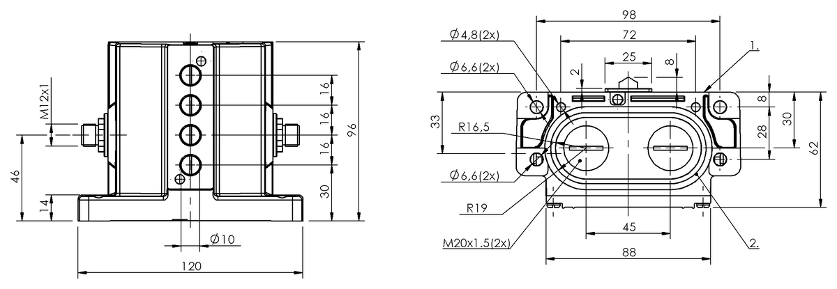 Mechanical multiple position limit switches