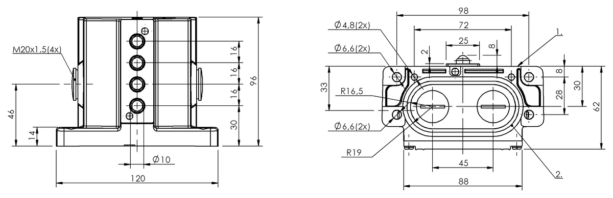 Mechanical multiple position limit switches