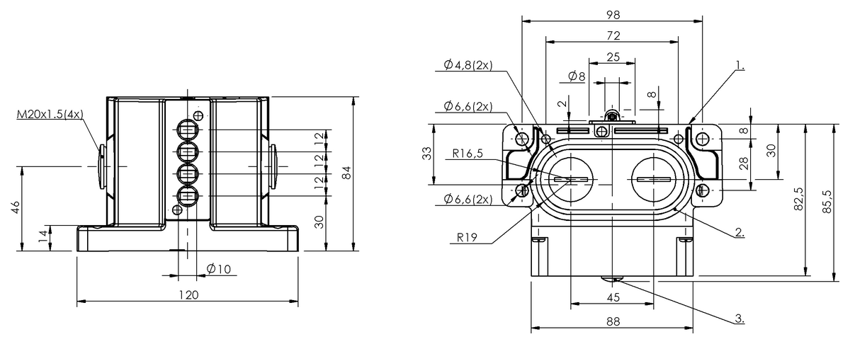 Mechanische Reihenpositionsschalter