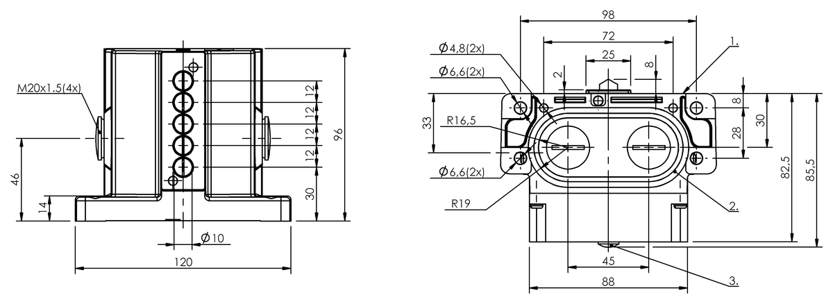 Mechanical multiple position limit switches