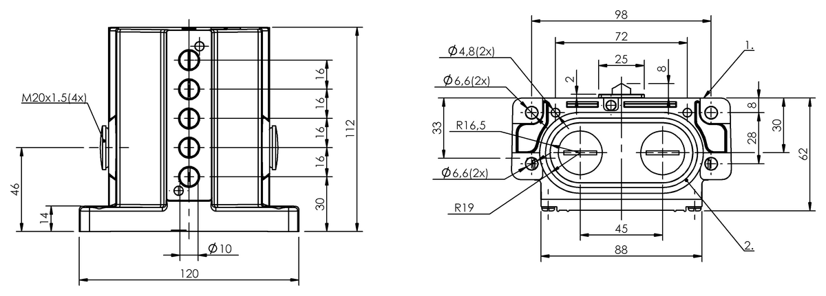 Mechanical multiple position limit switches