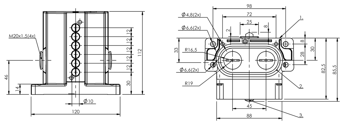 Mechanical multiple position limit switches