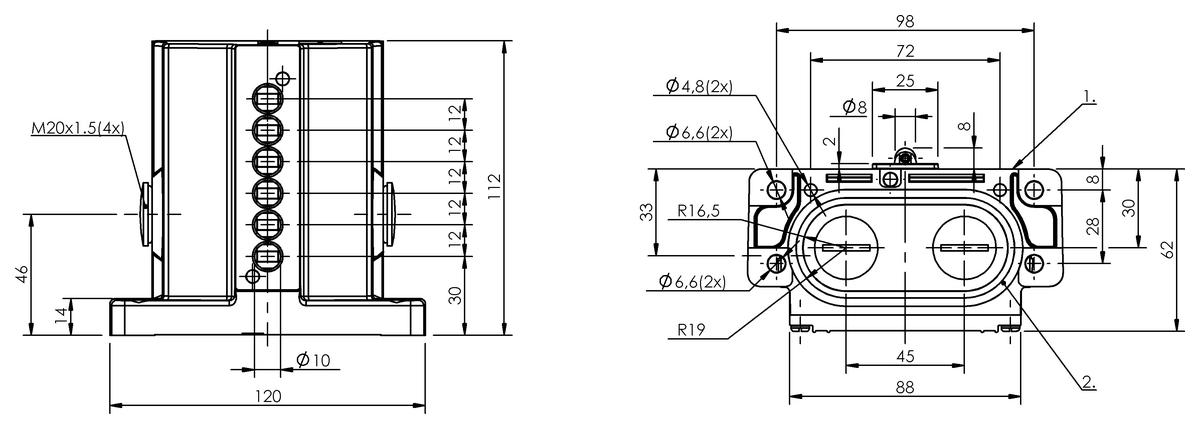 Mechanical multiple position limit switches