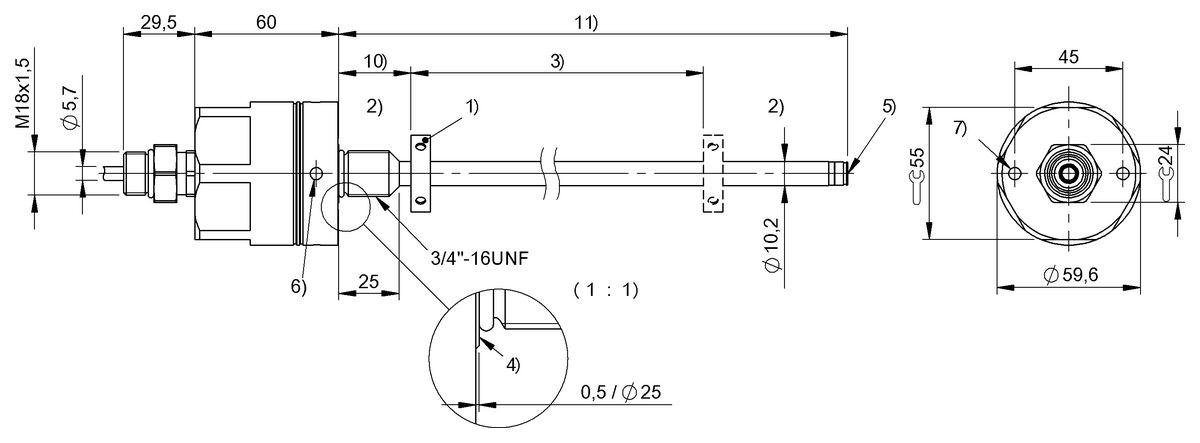 Robust magnetostrictive linear position sensors